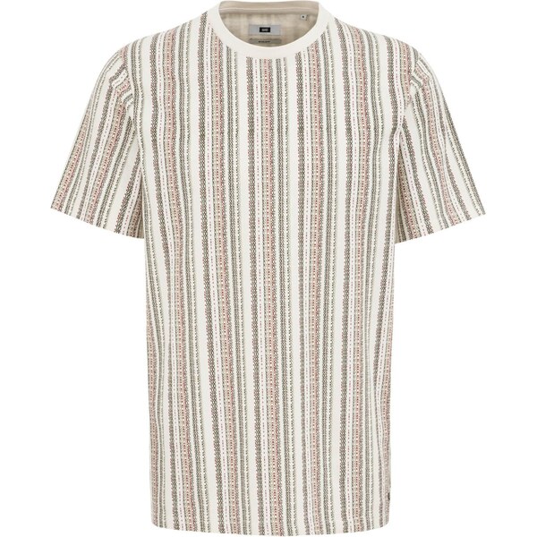 WE Fashion Tričko olivová / pastelovo zelená / červená / biela 63594368