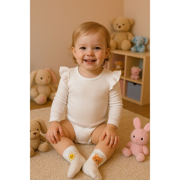 Mrofi Kojenecké body vrúbkované dlhý rukáv Julia 53241115