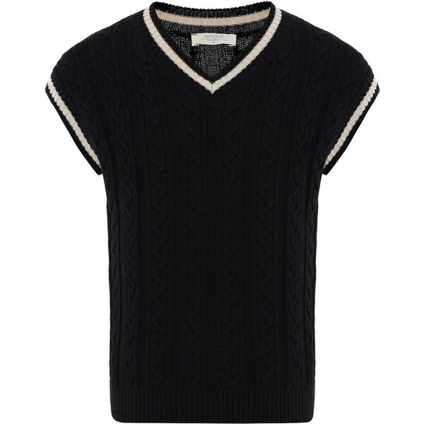 Antioch Sveter čierna / biela 65652475