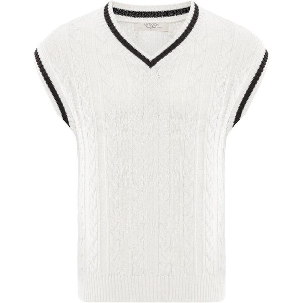 Antioch Sveter čierna / šedobiela 65652480