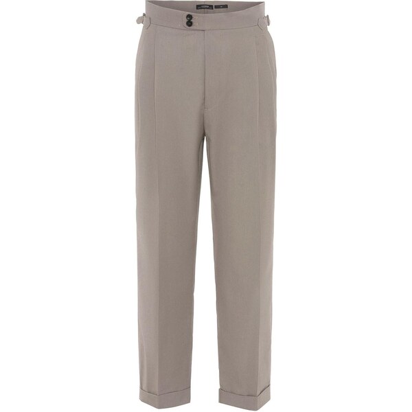 Antioch Plisované nohavice tmavobéžová 65652494