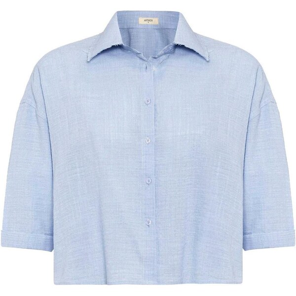 Antioch Blúzka pastelovo modrá 65652499