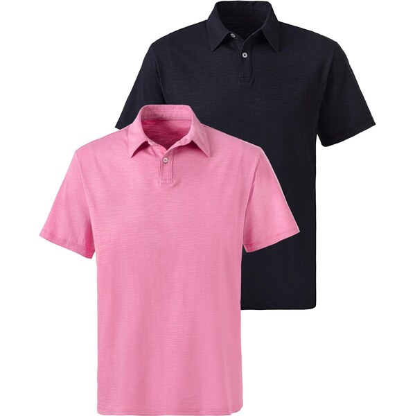 JOHN DEVIN Tričko svetloružová / čierna 66715256