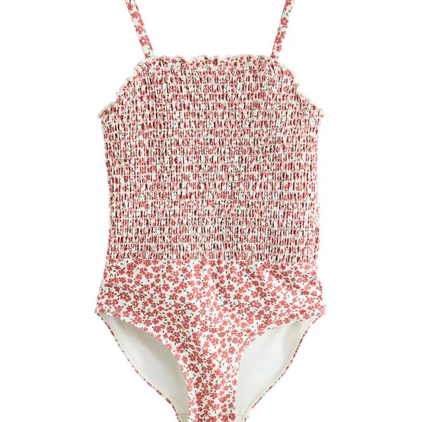 Next Jednodielne plavky zelená / hrdzavo červená / biela 64215463