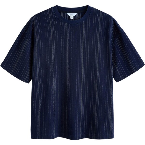 Next Tričko indigo / tmavomodrá / biela 63594498