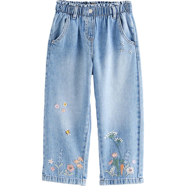 Next Džínsy modrá denim / tmavozelená / staroružová 64500717