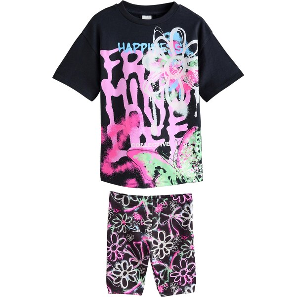 Next Set svetlozelená / ružová / fuksia / čierna 64528529