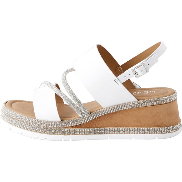 Next Remienkové sandále Forever Comfort priehľadná / biela 64087393