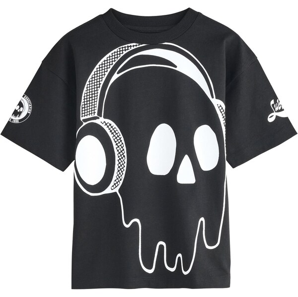 Next Tričko čierna / biela 64488176