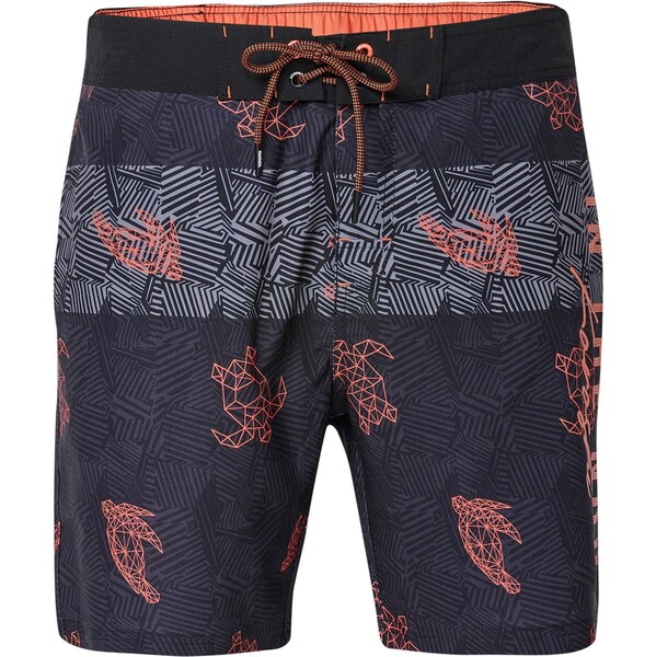 KOROSHI Plavecké šortky sivá / oranžová / čierna 64413719
