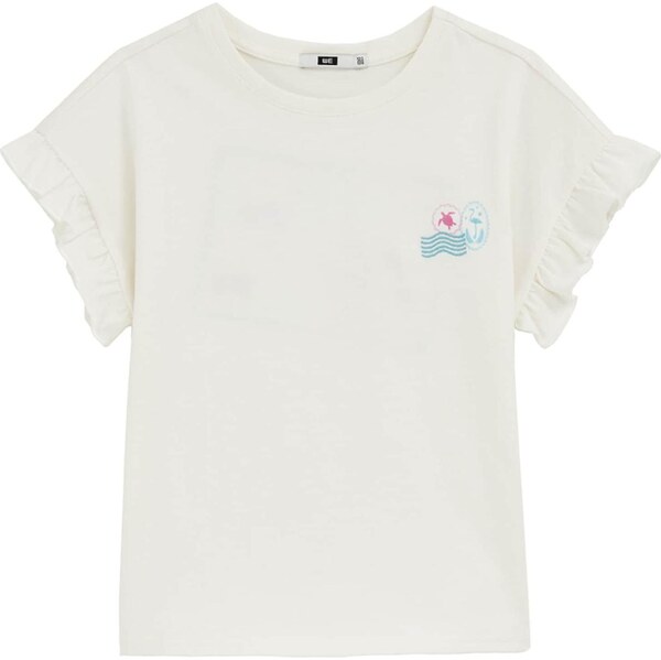 WE Fashion Tričko vodová / ružová / šedobiela 65652511