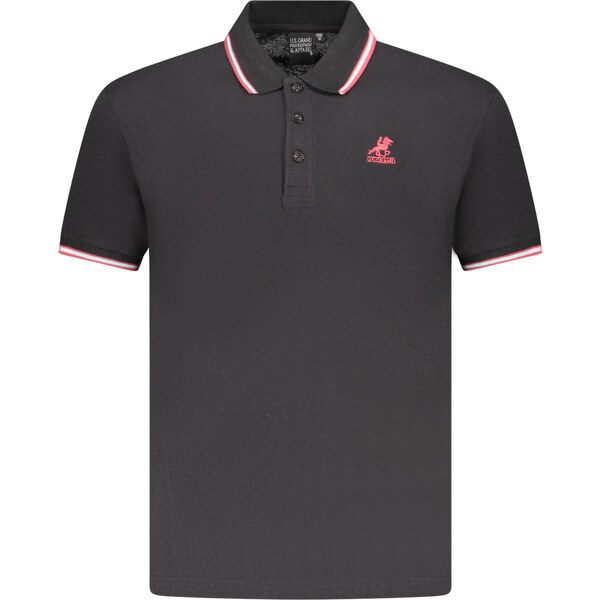 U.S. GRAND Pánske čierne polo tričko 64710641