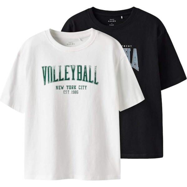 NAME IT Tričko NKMVALIX opálová / jedľová / čierna / biela 63603146