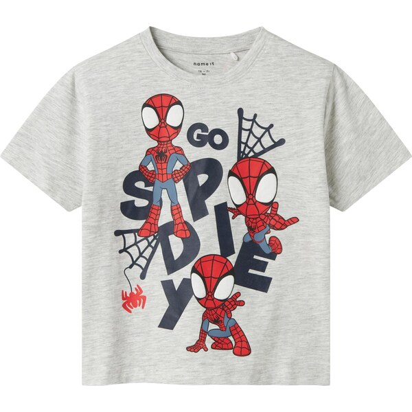 NAME IT Tričko NMMMAIN SPIDER námornícka modrá / svetlosivá / červená 63603147