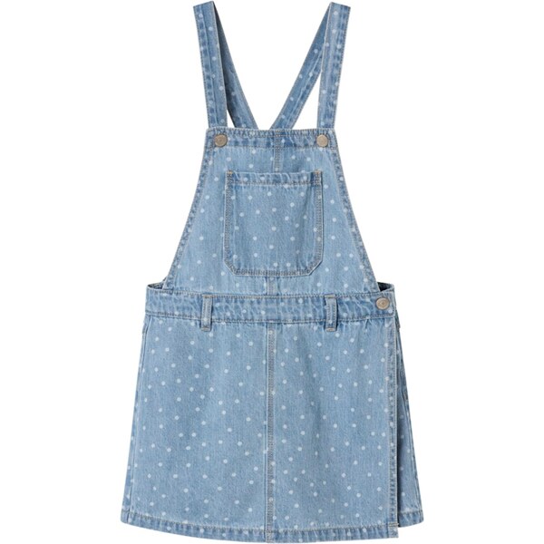 NAME IT Nohavice na traky modrá denim 63603150