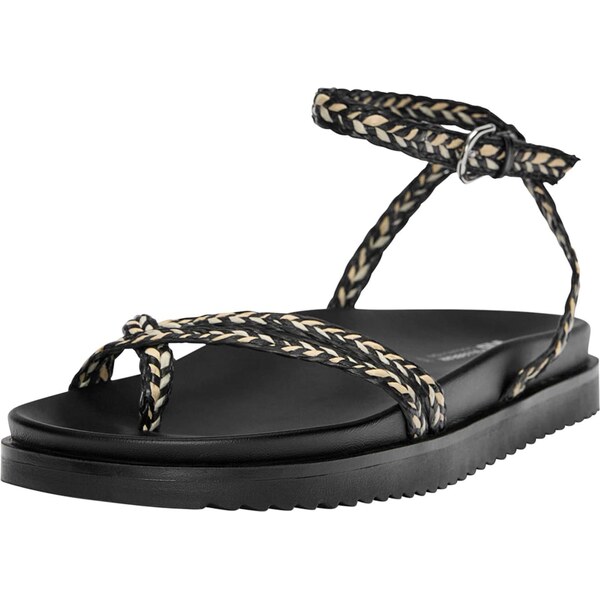 Pull&Bear Žabky béžová / čierna / šedobiela 65878639