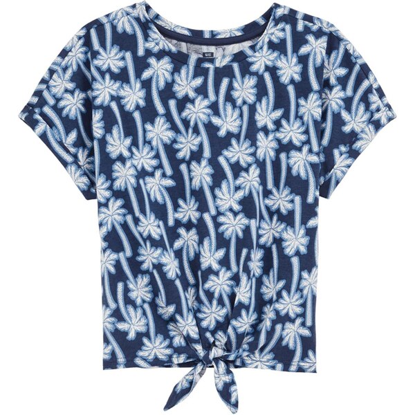 WE Fashion Tričko námornícka modrá / svetlomodrá / biela 65652579