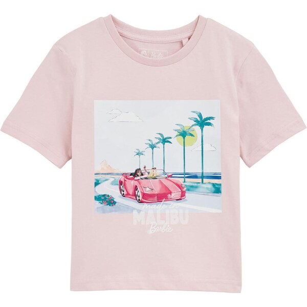 WE Fashion Tričko smaragdová / svetloružová / svetločervená / biela 65652581