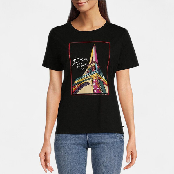 Dámské černé triko Karl Lagerfeld Paris 56222 63607988