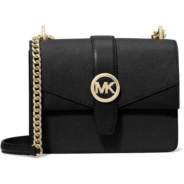 Michael Kors Greenwich Small Saffiano Leather Crossbody Bag Black 63717850
