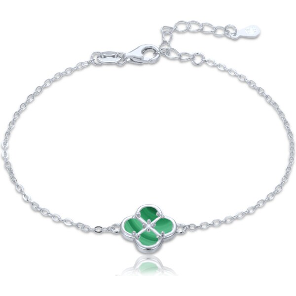 Olivie Strieborný náramok s malachitom TALIS 65279376