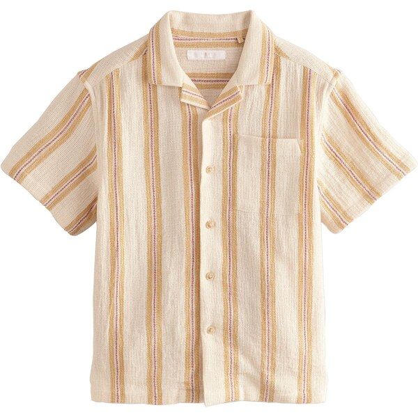 Next Košeľa béžová / šafránová / karmínovo červená 64062998