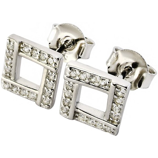 Strieborné náušnice Glare 787 63667779