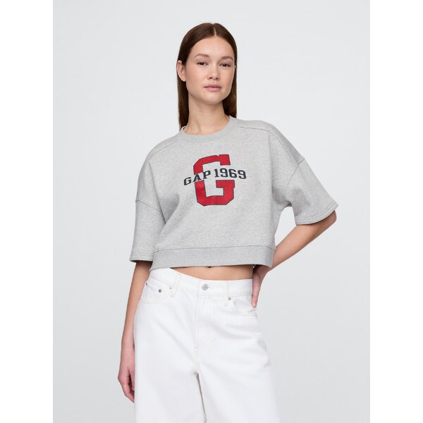 GAP Dámska Oversize crop mikina VintageSoft Americana 778442-03 66265580