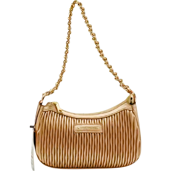 Zlatá plisovaná kabelka Gai Mattiolo Beige 63672261