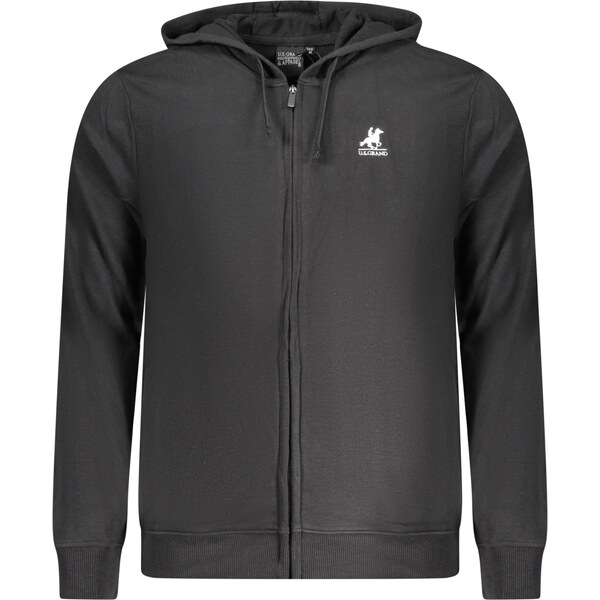 U.S. GRAND Pánska čierna mikina na zips 64709251