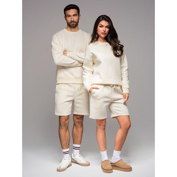 Ombre UNISEX sweatshirt + shorts set 64793408