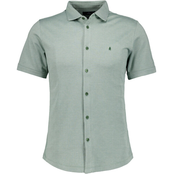 Pánska zelená úpletová košeľa RAGMAN modern fit 63677831