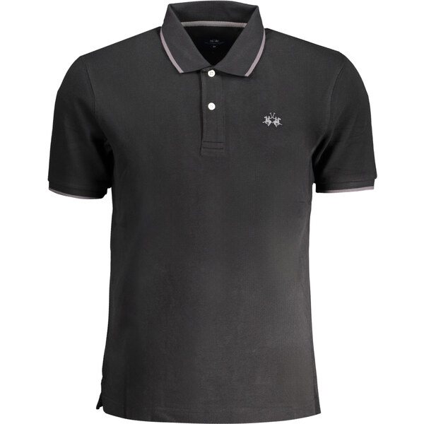 Pánske čierne polo tričko La Martina 64707988