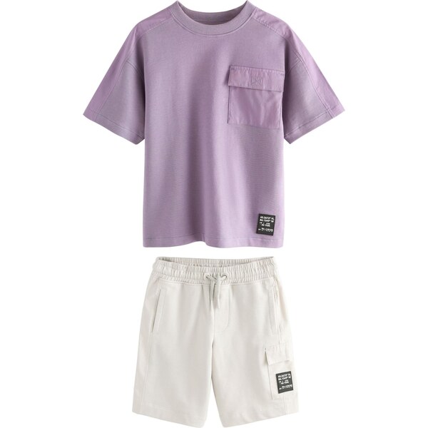 Next Set fialová / čierna / biela 65875485