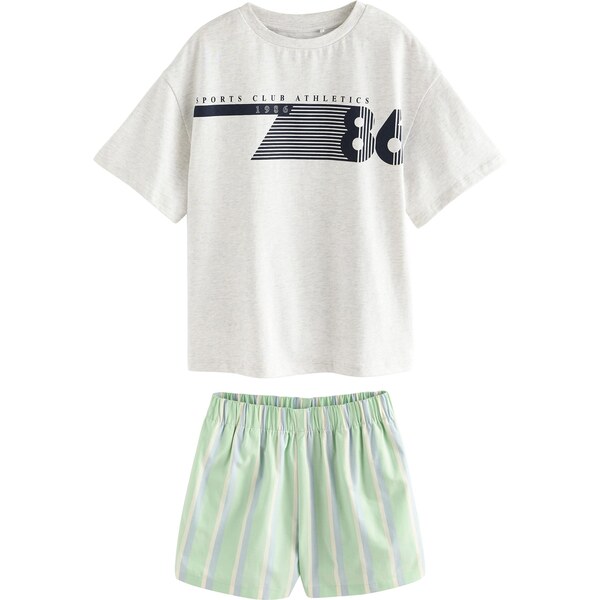 Next Set sivá / svetlozelená / čierna / biela 64565429