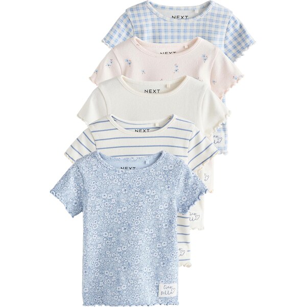 Next Tričko krémová / modrá / svetlomodrá / biela 64512849