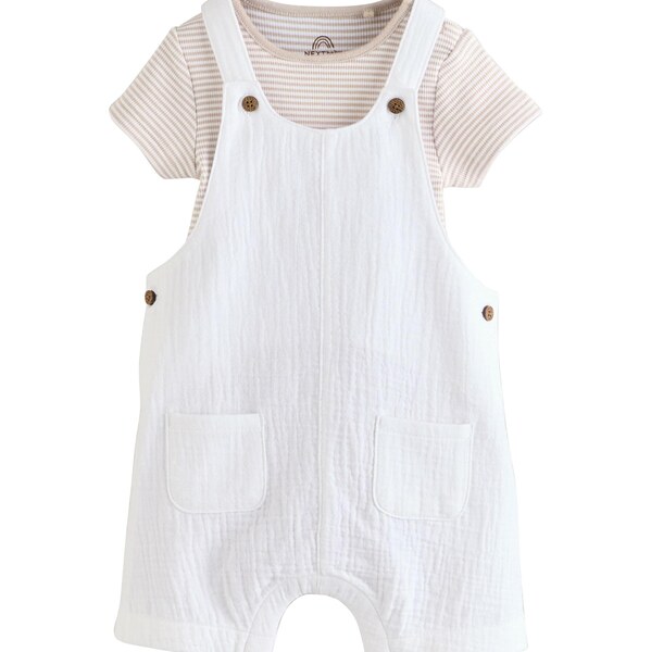 Next Set tmavobéžová / biela 64528579