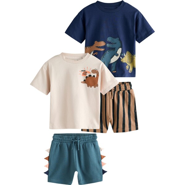 Next Set béžová / námornícka modrá / modrozelená / hnedá 64293761