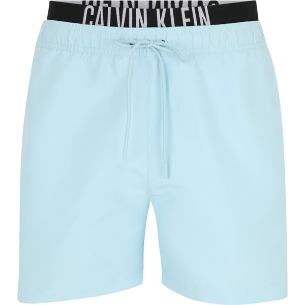 Calvin Klein Swimwear Plavecké šortky svetlomodrá / svetlosivá / 63683109