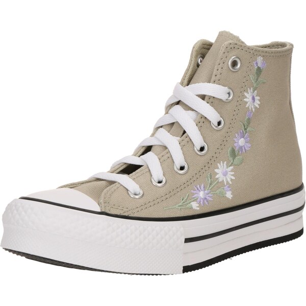 CONVERSE Tenisky CTAS olivová / svetlozelená / svetlofialová / biela 63683138