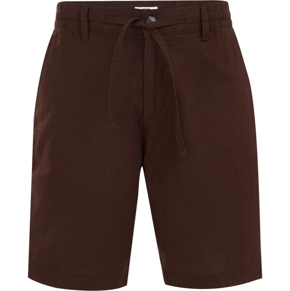 WE Fashion Chino nohavice tmavohnedá 63683218