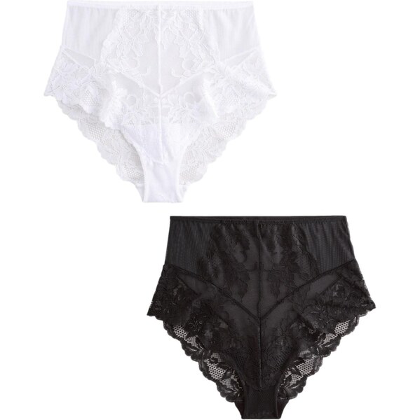 Next Nohavičky čierna / biela 64231367