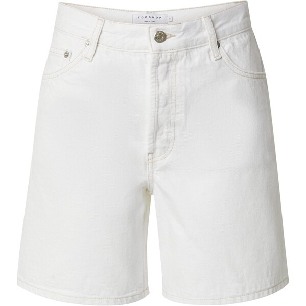 TOPSHOP Džínsy biely denim 66056945