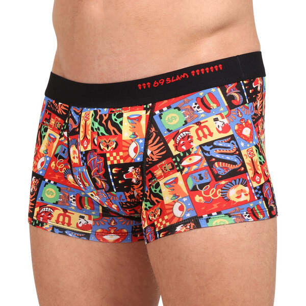 Pánske boxerky 69SLAM hip bamboo WEIRD BLOCK ELIJAH (MHBWBK-BB) 63692626