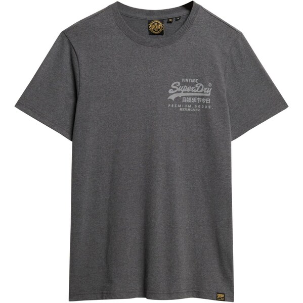 Superdry Tričko Heritage svetlosivá / tmavosivá 66833924