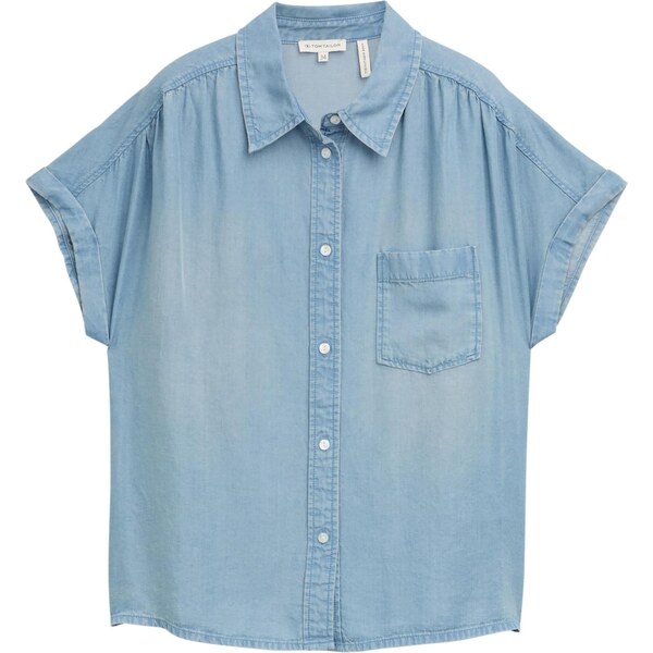 TOM TAILOR Blúzka modrá denim 64265321