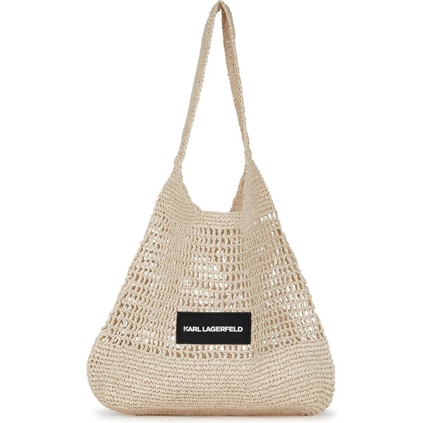 Karl Lagerfeld Plážová taška béžová / čierna / biela 63791544