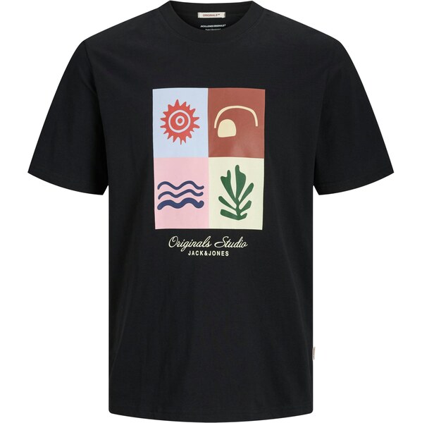 Jack & Jones Junior Tričko JORCANGGU čokoládová / jedľová / čierna / 63695159