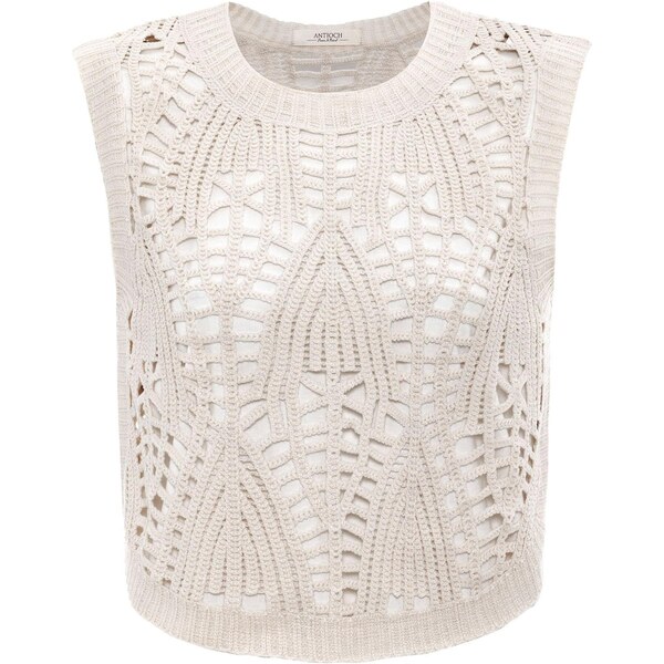 Antioch Vyšívaný top nebielená 65652849