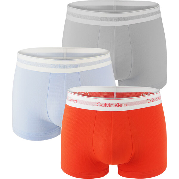 CALVIN KLEIN - boxerky 3PACK Icon Modal mesh stretch blue & vintage 63701376